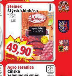 Norma Štýrská klobása nabídka