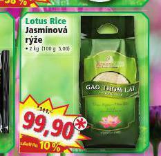Norma Lotus rice jasmínová rýže nabídka