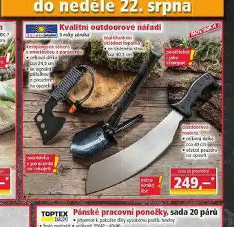 Kvalitní soutdoorové nářadí