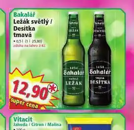 Norma Bakalář světlý ležák nabídka