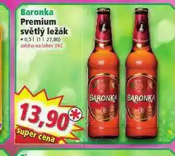Norma Baronka premium světlý ležák nabídka