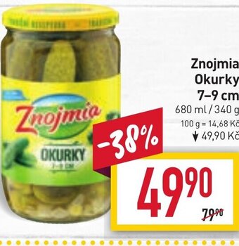Billa Znojmia Okurky 7-9 cm nabídka