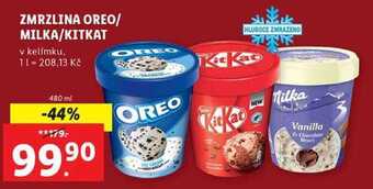 Lidl Zmrzlina oreo/milka/kitkat, 480 ml nabídka