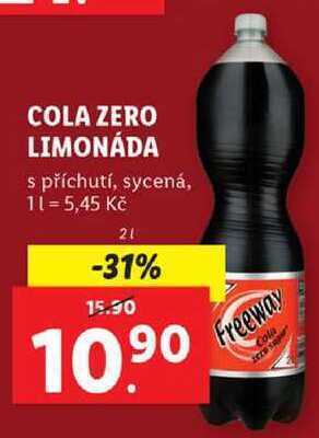 Lidl Cola zero limonáda, 2 l nabídka