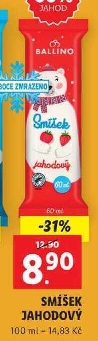 Smíšek jahodový, 60 ml