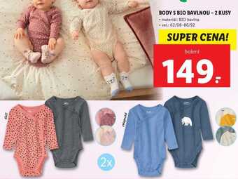 Lidl Body s bio bavlnou-2 kusy nabídka