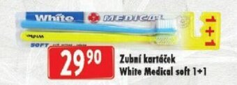 Astur&Qanto Zubni kartacek White Medical soft 1+1 nabídka