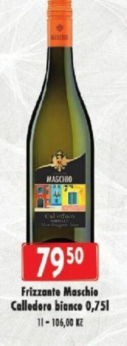 Astur&Qanto Frizzante Maschio Calledoro bianco 0,75l nabídka