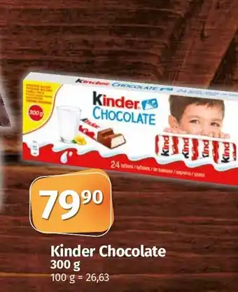 Kinder Chocolate 300 Kinder Chocolate 300 g 100 g = 26,63