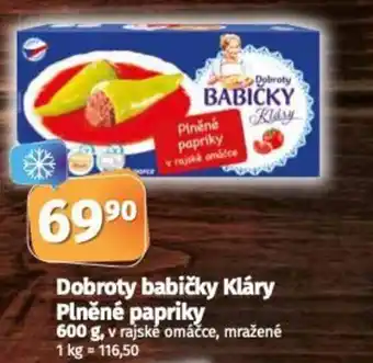 Dobroty babičky Kláry Plněné papriky 600g