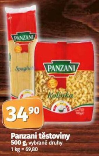 Coop Panzani těstoviny 500 g nabídka