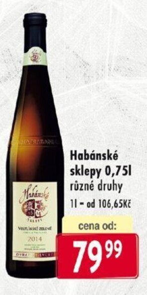 Habánské sklepy 0,75l