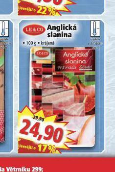 Norma Anglická slanina nabídka