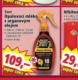 Norma Sun opalovací mléko s arganovým olejem nabídka