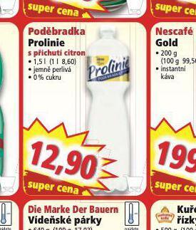 Norma Poděbradka prolinie s příchutí citron nabídka