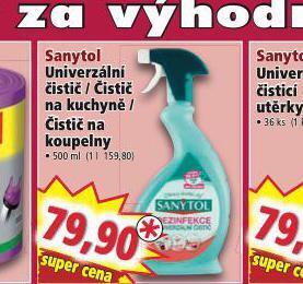 Norma Sanytol čistič na koupelny nabídka