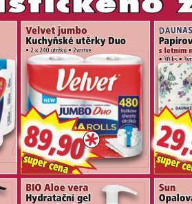 Norma Velvet jumbo kuchyňské utěrky duo nabídka