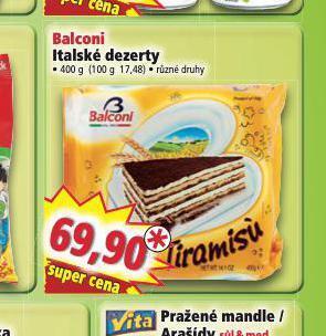 Norma Balconi italské dezerty nabídka
