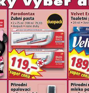 Norma Parodontax zubní pasta nabídka