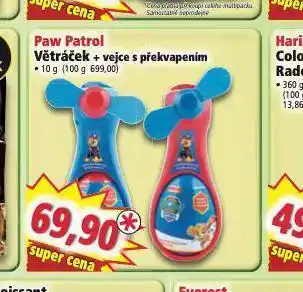 Norma Paw patrol větráček + vejce s překvapením nabídka