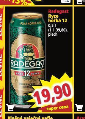 Norma Pivo radegast ryze hořká 12 nabídka