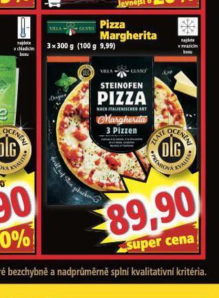 Norma Pizza margherita nabídka