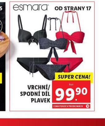 Lidl Vrchní / spodní díl plavek nabídka