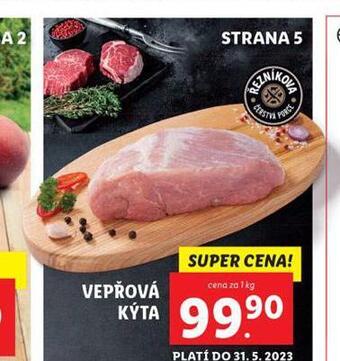 Lidl Vepřová kýta nabídka