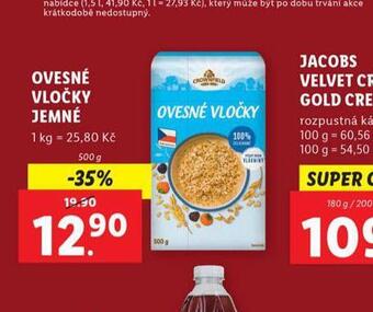 Lidl Ovesné vločky jemné nabídka