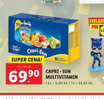 Lidl Capri sun multivitamín nabídka