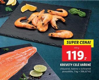 Lidl Krevety celé vařené nabídka