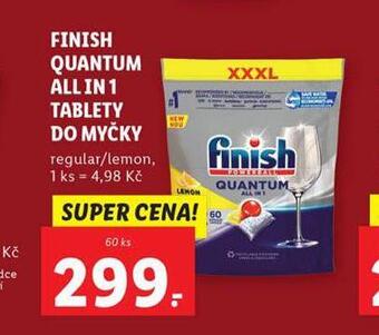 Lidl Finish quantum all in 1 tablety do myčky nabídka