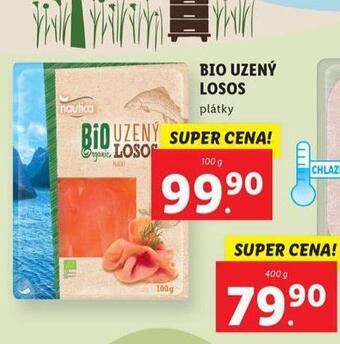 Lidl Bio uzený losos nabídka