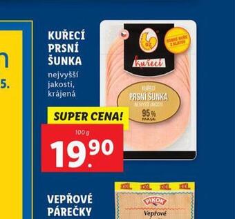 Lidl Kuřecí prsní šunka nabídka