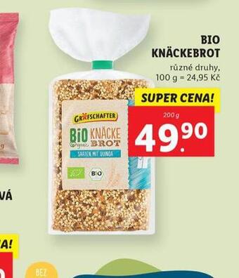 Lidl Bio knäckebrot nabídka