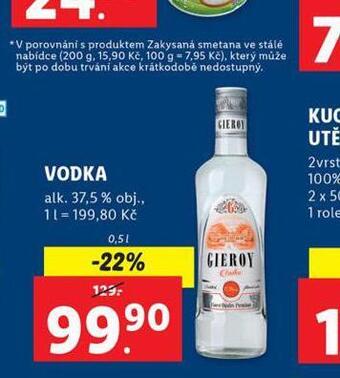 Lidl Vodka nabídka