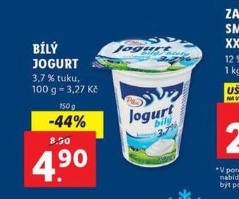 Lidl Bílý jogurt nabídka