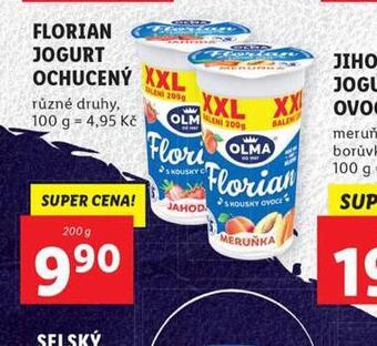 Lidl Florian jogurt ochucený nabídka