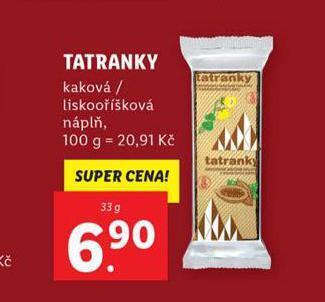 Lidl Tatranky nabídka