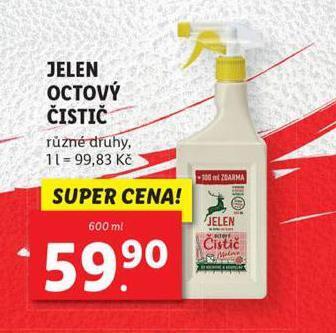Lidl Jelen octový čistič nabídka