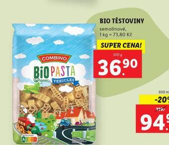 Lidl Bio těstoviny nabídka