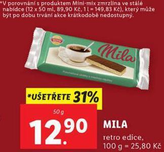 Lidl Mila nabídka