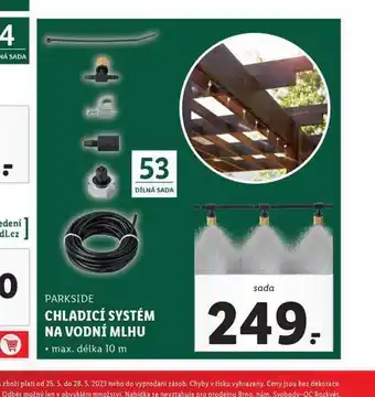 Lidl Chladicí systém na vodní mlhu nabídka