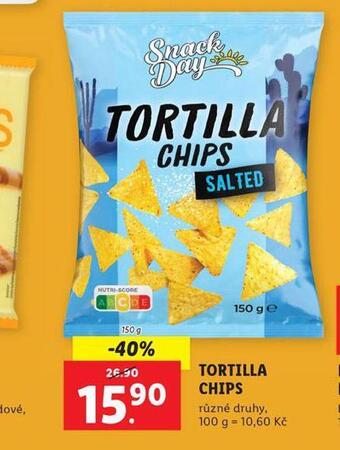 Lidl Tortilla chips nabídka