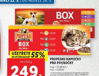 Lidl Propesko kapsičky pro kočky nabídka