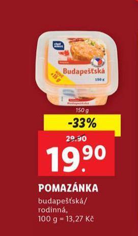 Lidl Pomazánka rodinná nabídka