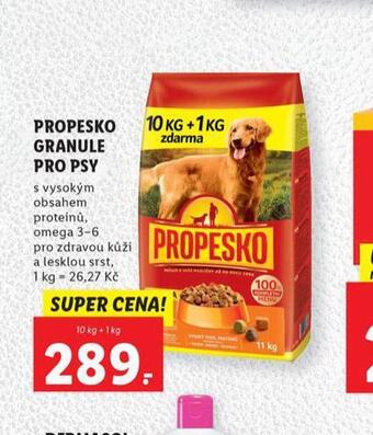 Lidl Propesko granule pro psy nabídka