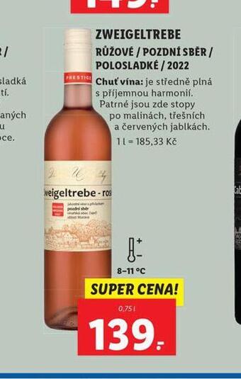 Lidl Zweigeltrebe nabídka