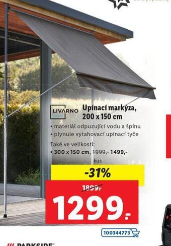 Lidl Upínací markýza nabídka