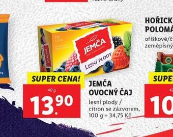 Lidl Jemča ovocný čaj nabídka
